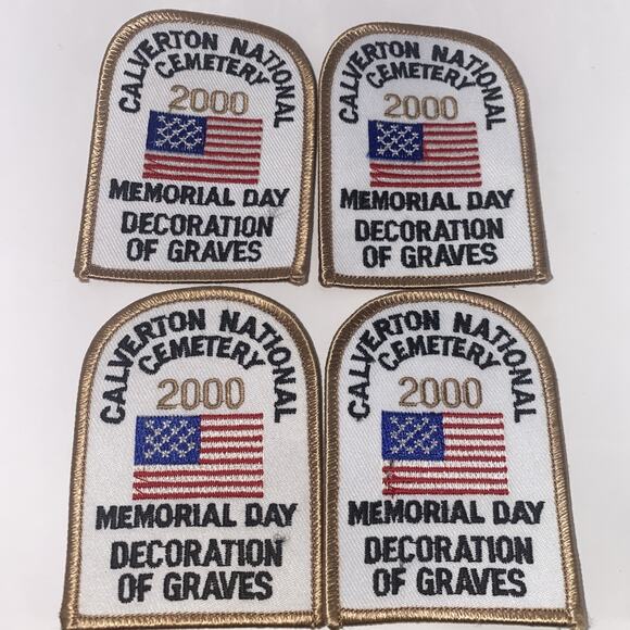 BSA Calverton National Cemetery Memorial Day Decoration Of Graves 2000 Patch New - Picture 2 of 3